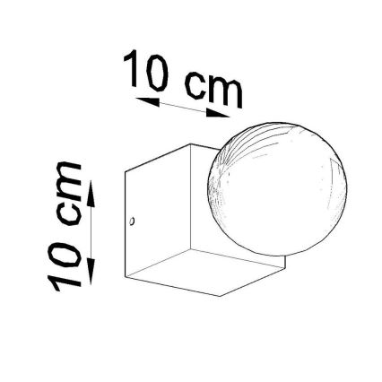 Aplique ABEL 1xE27/60W/230V concreto