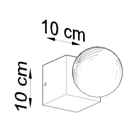 Aplique ABEL 1xE27/60W/230V