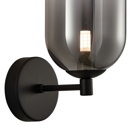 Aplique ALIAS 1xG9/8W/230V negro/gris