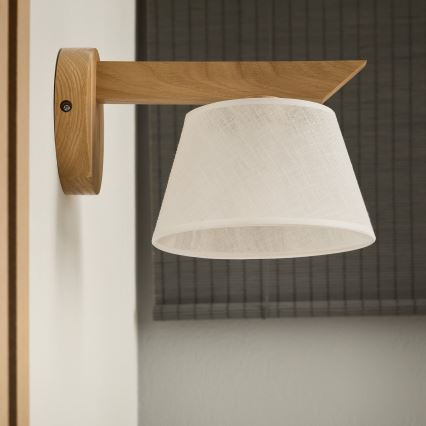 Aplique ANTONIO 1xE14/40W/230V roble