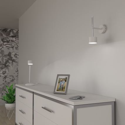 Aplique ARENA 1xGX53/11W/230V blanco/cromo brillante