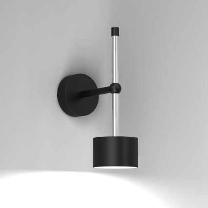 Aplique ARENA 1xGX53/11W/230V negro/cromo brillante