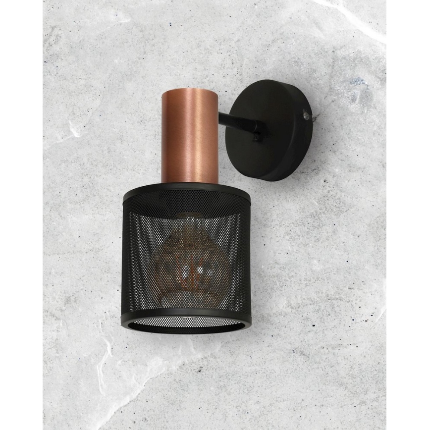 Aplique ARES BLACK 1xE27/60W/230V