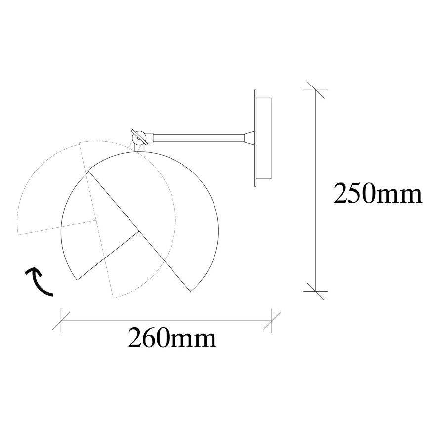 Aplique BERCESTE 1xE27/40W/230V