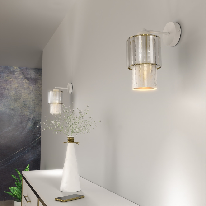 Aplique BLANCO 1xE27/60W/230V blanco