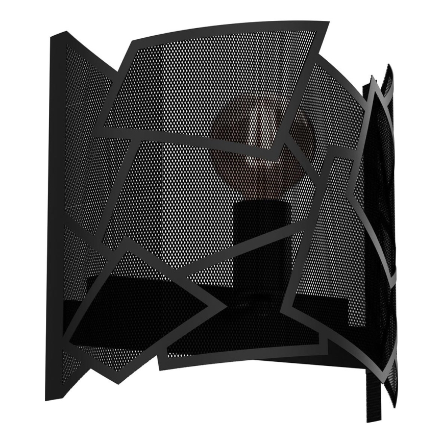 Aplique CAMO 1xE27/15W/230V negro
