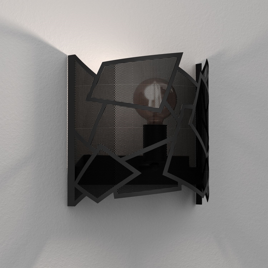 Aplique CAMO 1xE27/15W/230V negro
