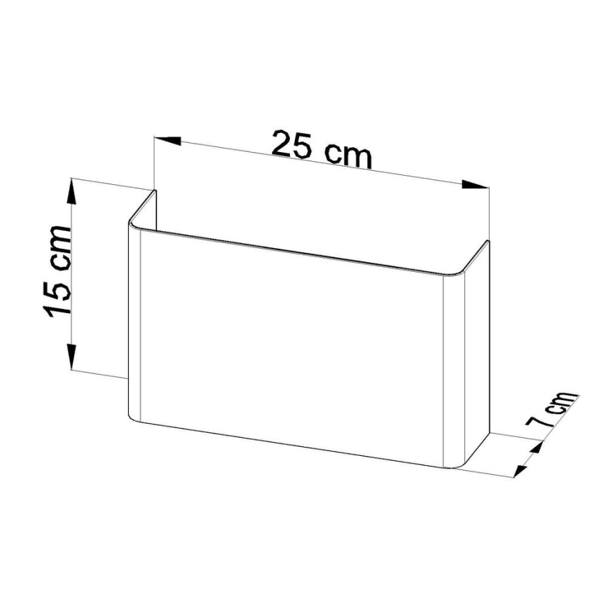 Aplique COPERTURA 2xG9/40W/230V blanco