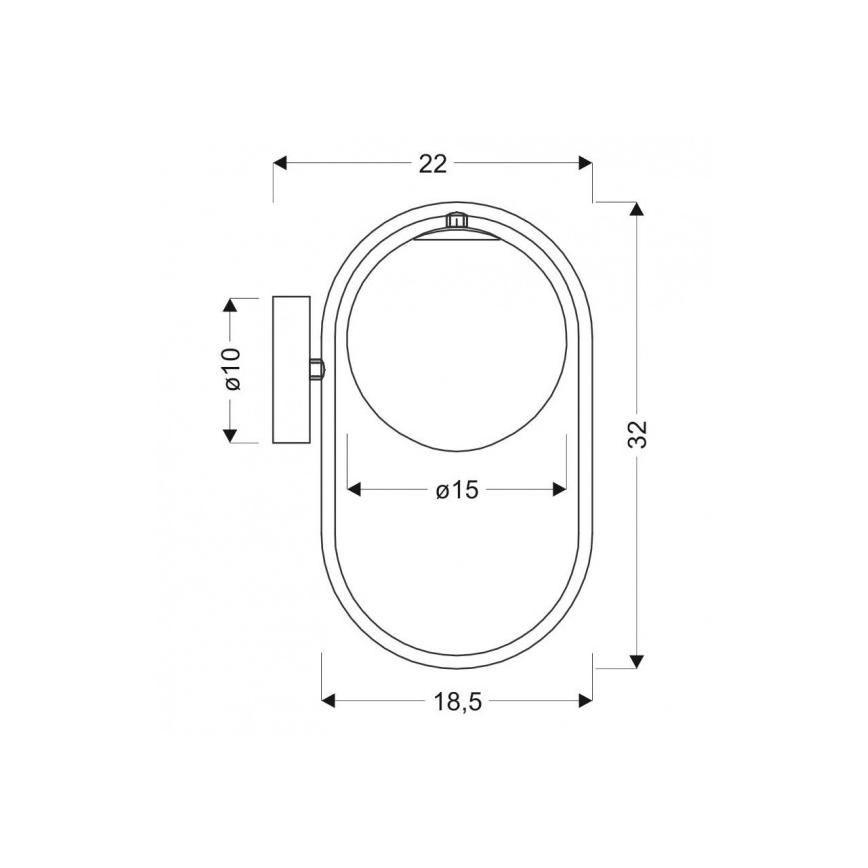Aplique CORDEL 1xG9/28W/230V