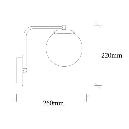 Aplique DAISY 1xE27/100W/230V