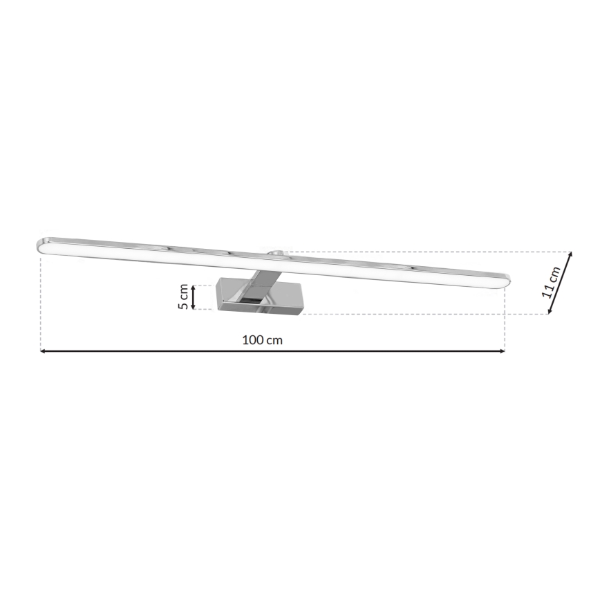 Aplique de baño LED SPLASH 1xLED/21W/230V IP44