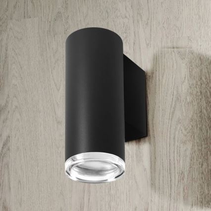 Aplique de baño TURYN 1xGU10/10W/230V IP44 negro