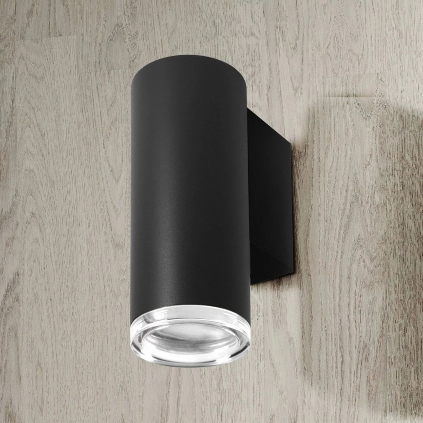 Aplique de baño TURYN 1xGU10/10W/230V IP44 negro