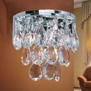 Aplique de cristal CELESTE 2xG9/40W/230V cromo brillante