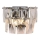Aplique de cristal CHELSEA 2xE14/40W/230V cromo brillante