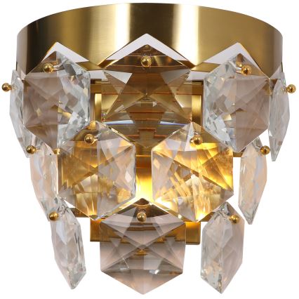 Aplique de cristal GRACE 2xE14/40W/230V dorado