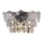 Aplique de cristal SELENA 2xE14/40W/230V cromo brillante