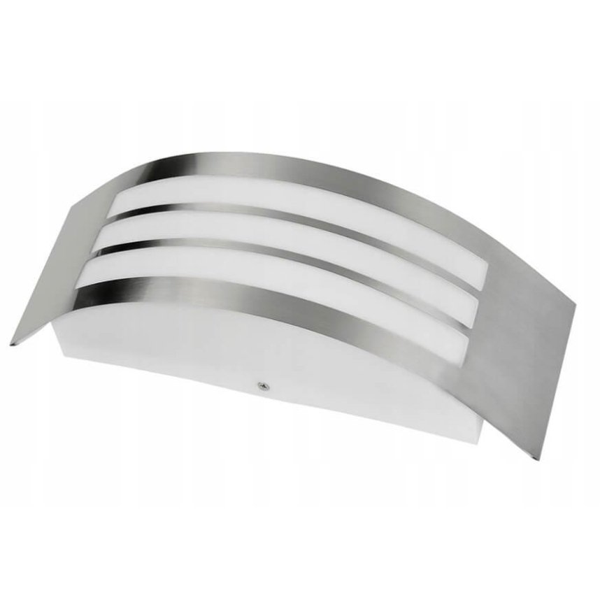 Aplique de exterior 1xE27/14W/230V IP44 cromo mate