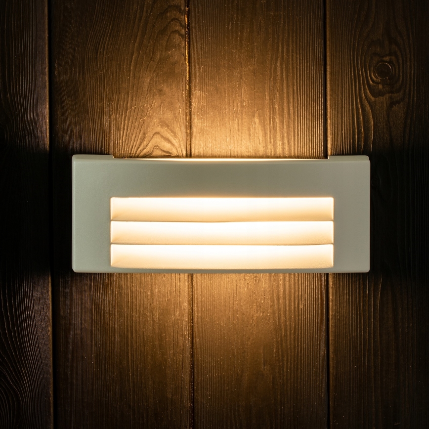 Aplique de exterior 1xE27/14W/230V IP54 gris