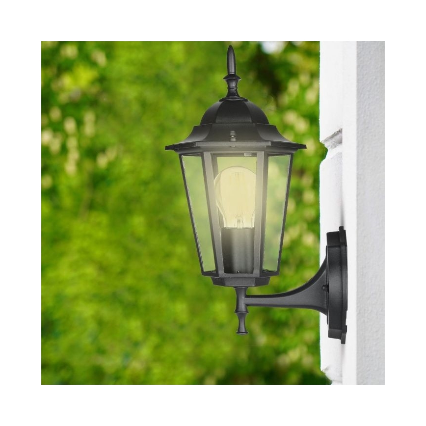 Aplique de exterior 1xE27/40W/230V IP44 negro