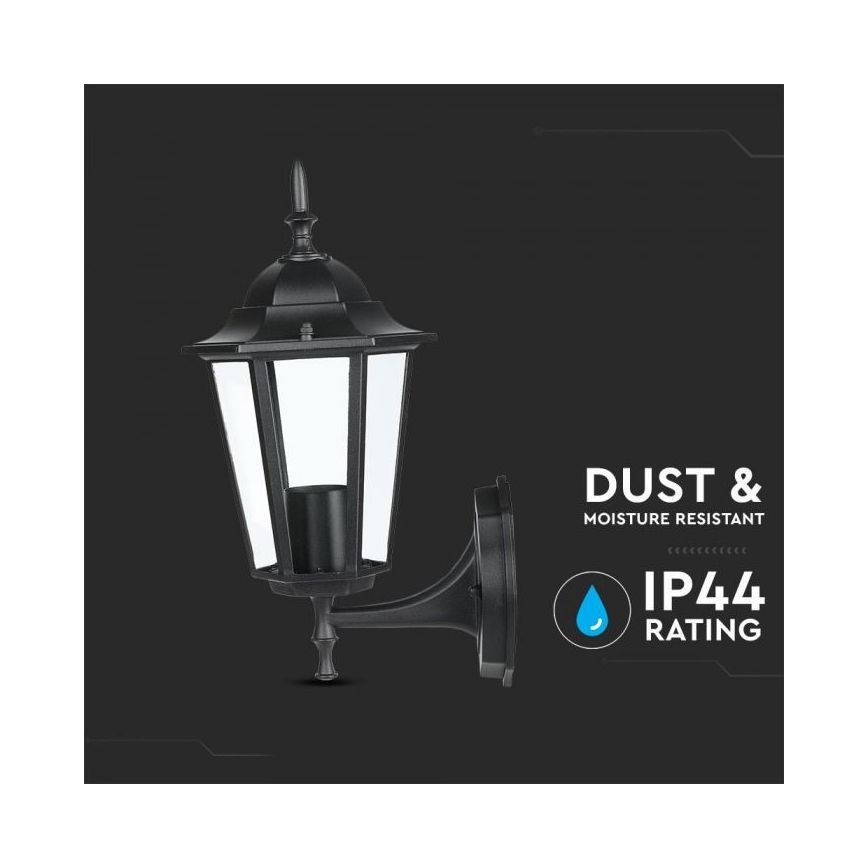 Aplique de exterior 1xE27/40W/230V IP44 negro