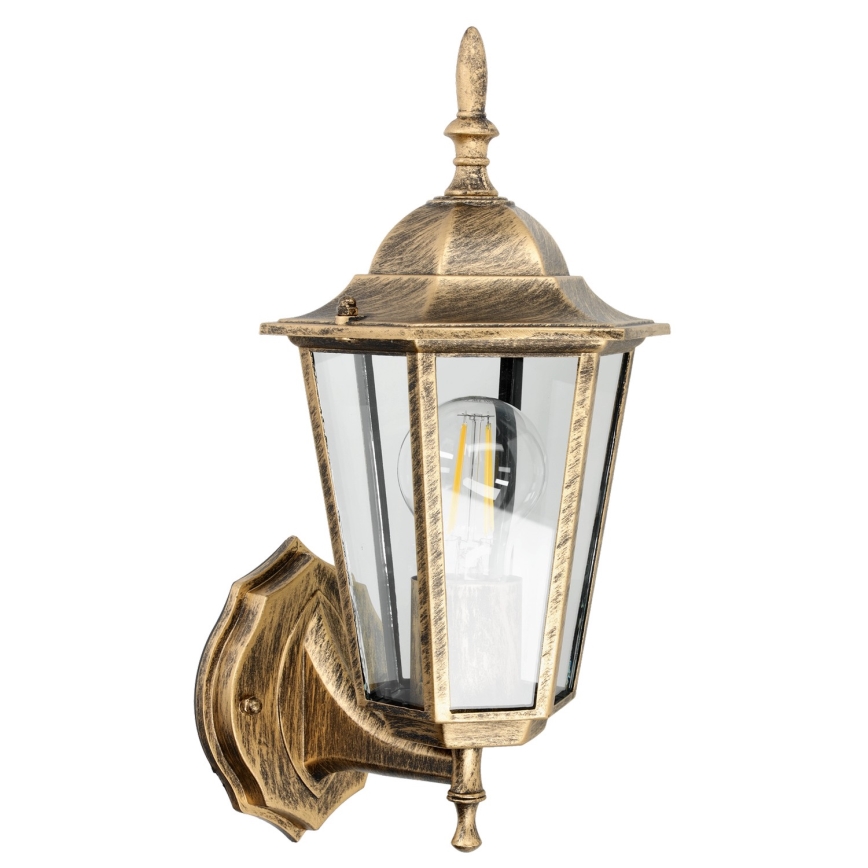 Aplique de exterior 1xE27/60W/230V IP44 dorado