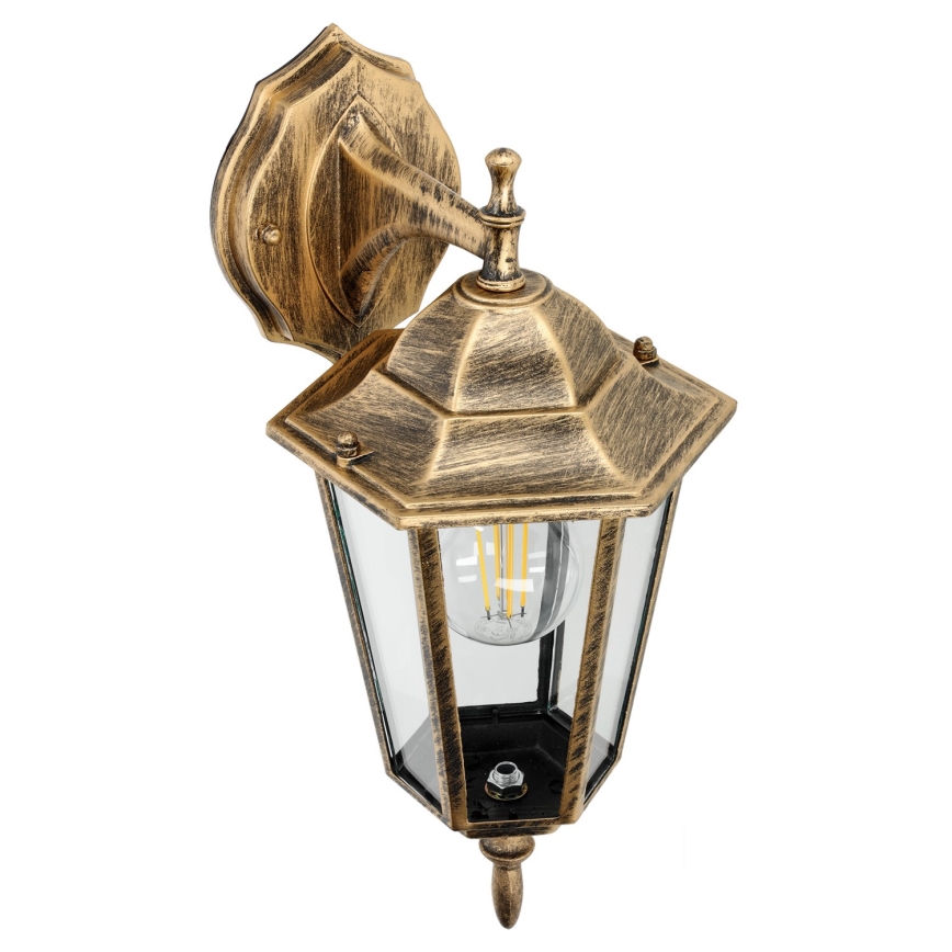 Aplique de exterior 1xE27/60W/230V IP44 dorado