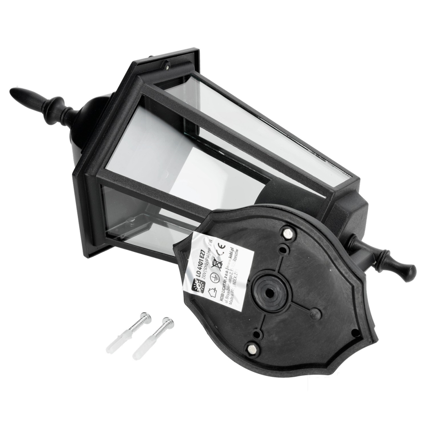 Aplique de exterior 1xE27/60W/230V IP44 negro