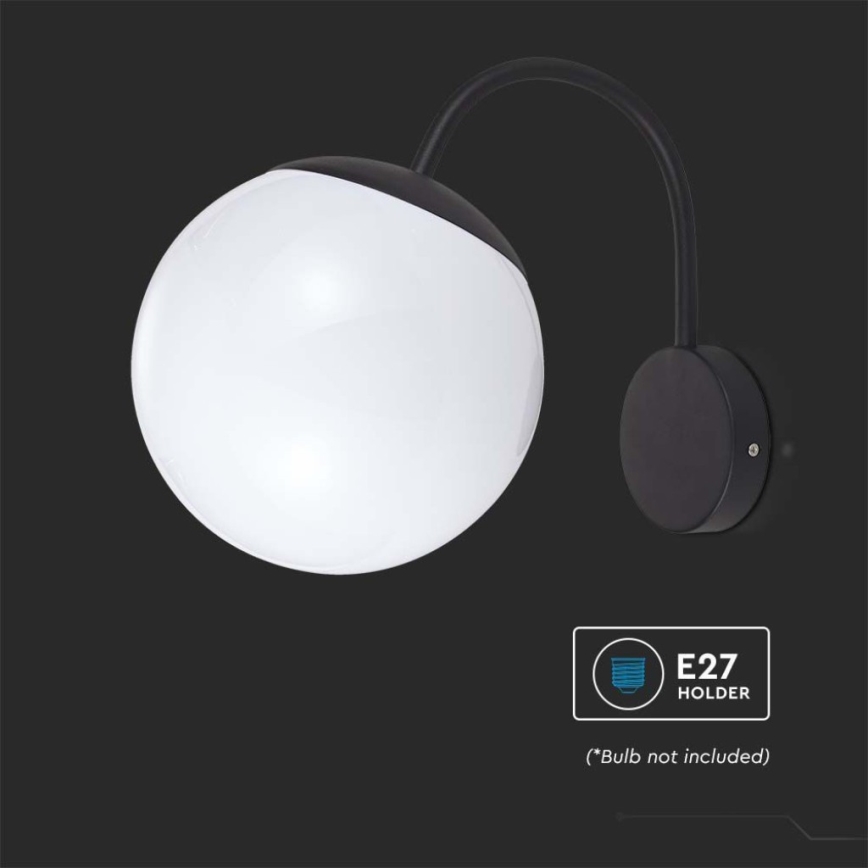 Aplique de exterior 1xE27/60W/230V IP44 negro