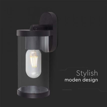 Aplique de exterior 1xE27/60W/230V IP44 negro