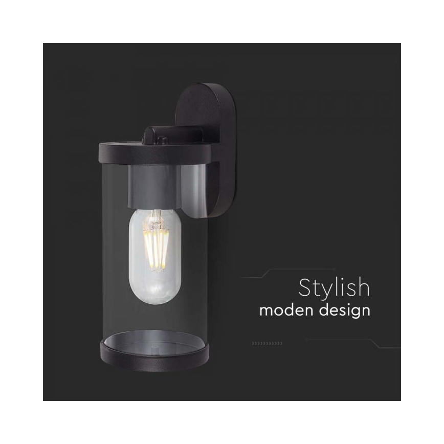 Aplique de exterior 1xE27/60W/230V IP44 negro
