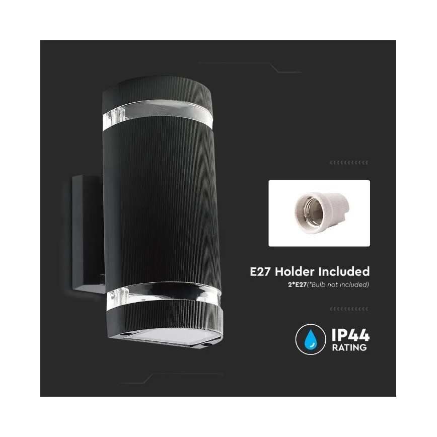 Aplique de exterior 2xE27/60W/230V IP44