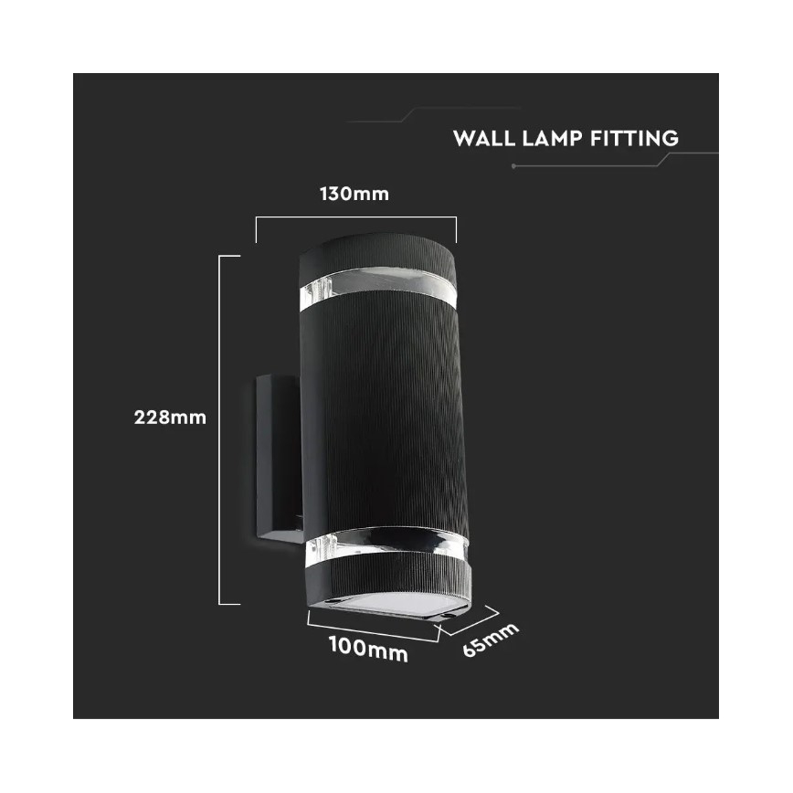 Aplique de exterior 2xE27/60W/230V IP44