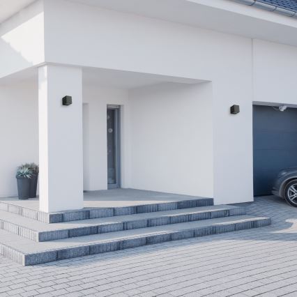Aplique de exterior BOKA 1xGU10/60W/230V IP44 negro