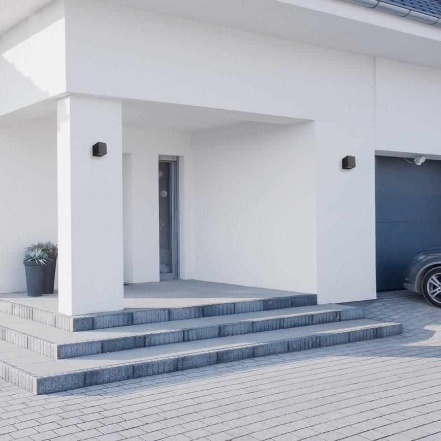 Aplique de exterior BOKA 1xGU10/60W/230V IP44 negro