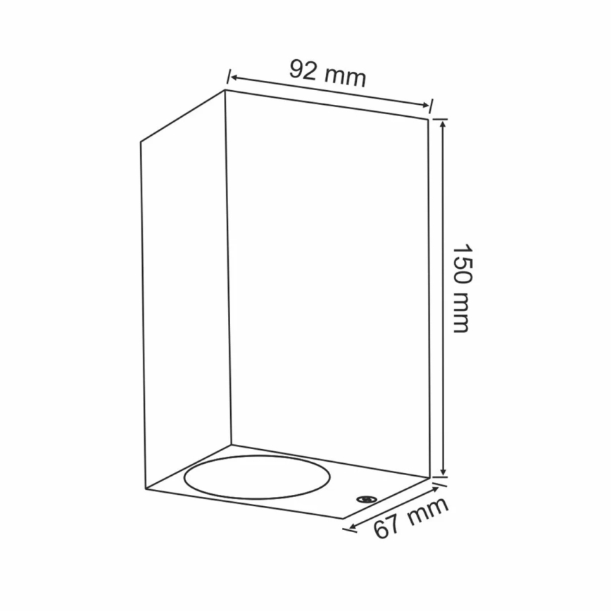 Aplique de exterior BOSTON 2xGU10/10W/230V antracita