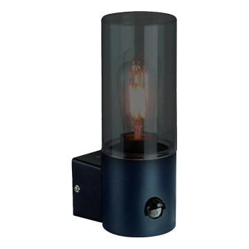 Aplique de exterior con sensor de movimiento HARLEM 1xE27/60W/230V IP44 negro