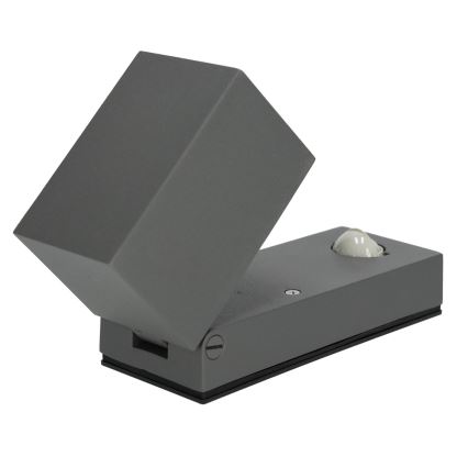 Aplique de exterior con sensor QUAZAR 1xGU10/35W/230V IP44 gris
