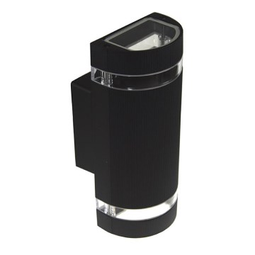 Aplique de exterior KORTEK 2xGU10/30W/230V IP54 negro