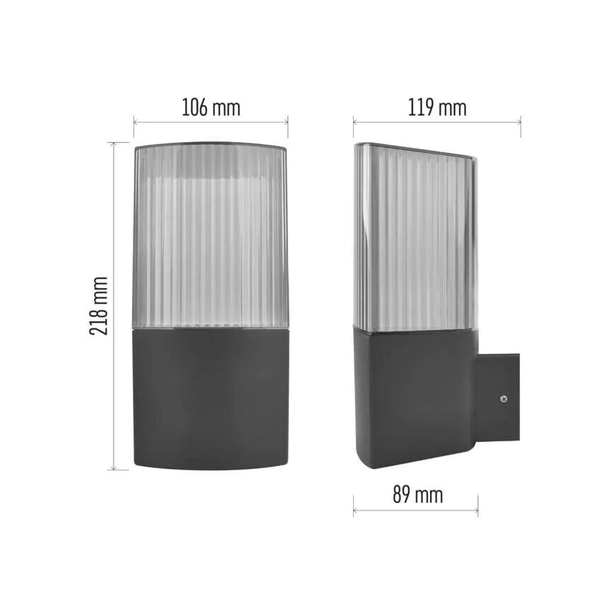 Aplique de exterior LANA 1xE27/25W/230V IP54