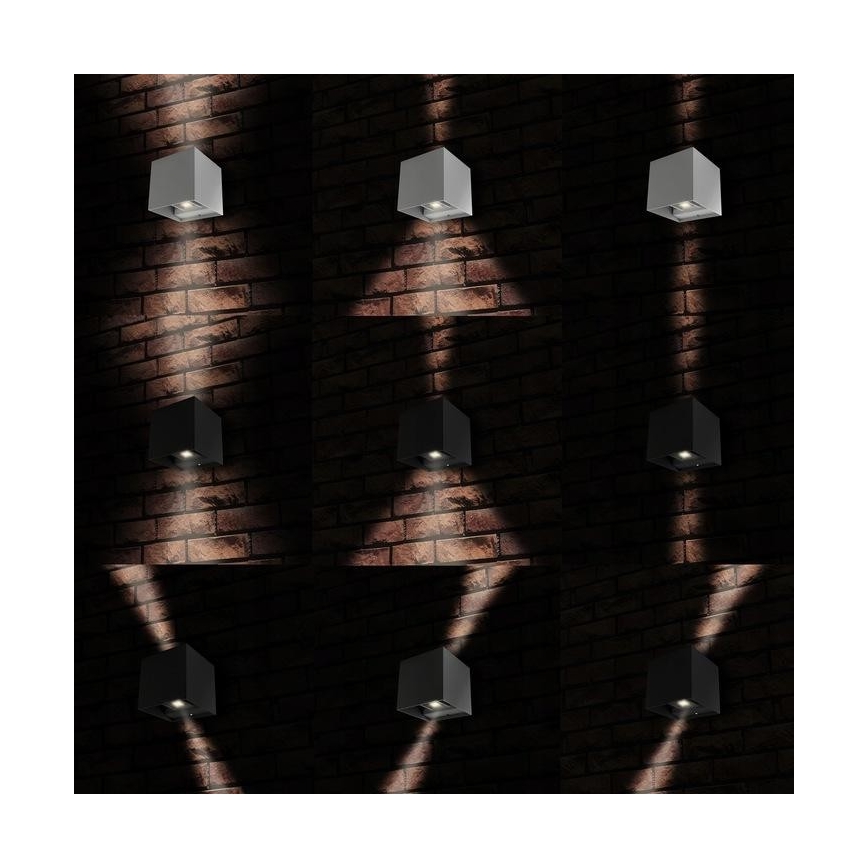 Aplique de exterior LED 2xLED/3W/230V IP54 antracita