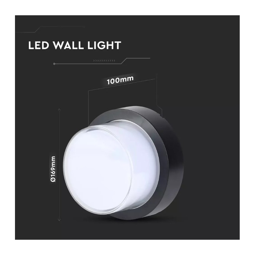 Aplique de exterior LED LED/12W/230V IP65 3000K