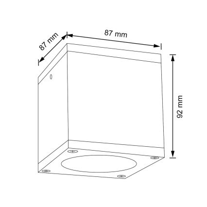 Aplique de exterior MORRIS 1xGU10/35W/230V IP54