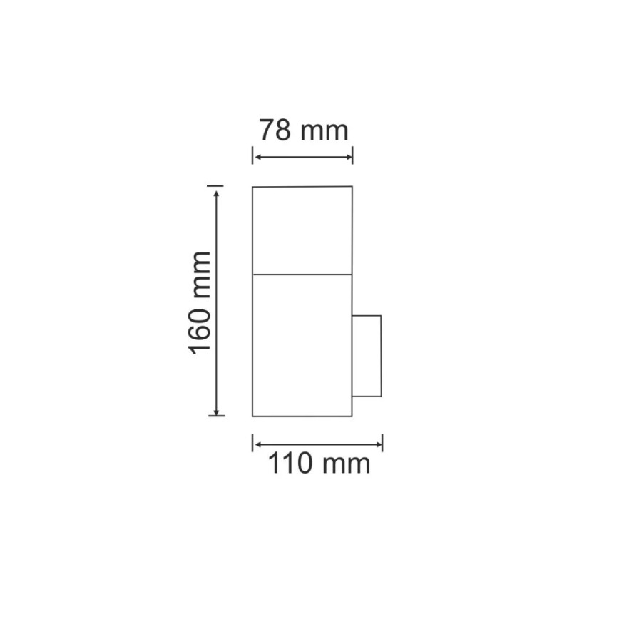Aplique de exterior NEW YORK 1xE27/12W/230V IP44 antracita