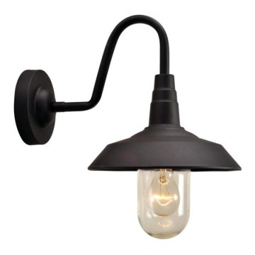 Aplique de exterior NILDA 1xE27/60W/230V IP44 negro