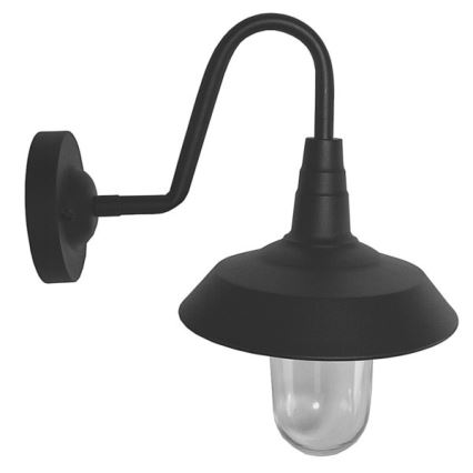 Aplique de exterior NILDA 1xE27/60W/230V IP44 negro