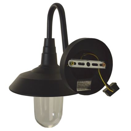 Aplique de exterior NILDA 1xE27/60W/230V IP44 negro