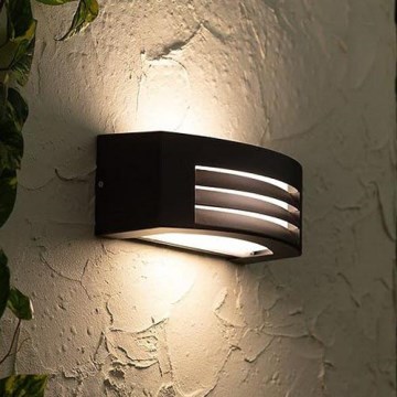 Aplique de exterior OLIANA 1xE27/60W/230V IP54 negro