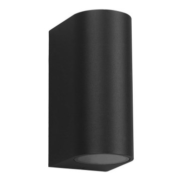 Aplique de exterior OVALIS 2xGU10/35W/230V IP44 negro