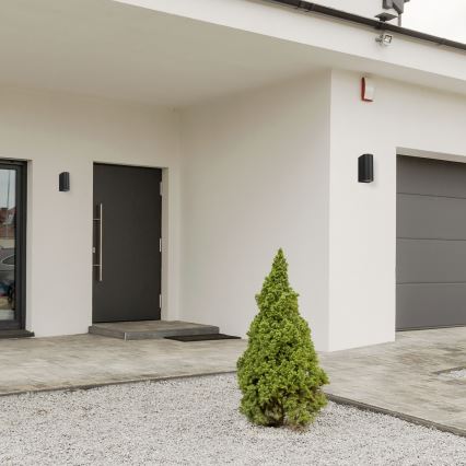 Aplique de exterior OVALIS 2xGU10/35W/230V IP44 negro